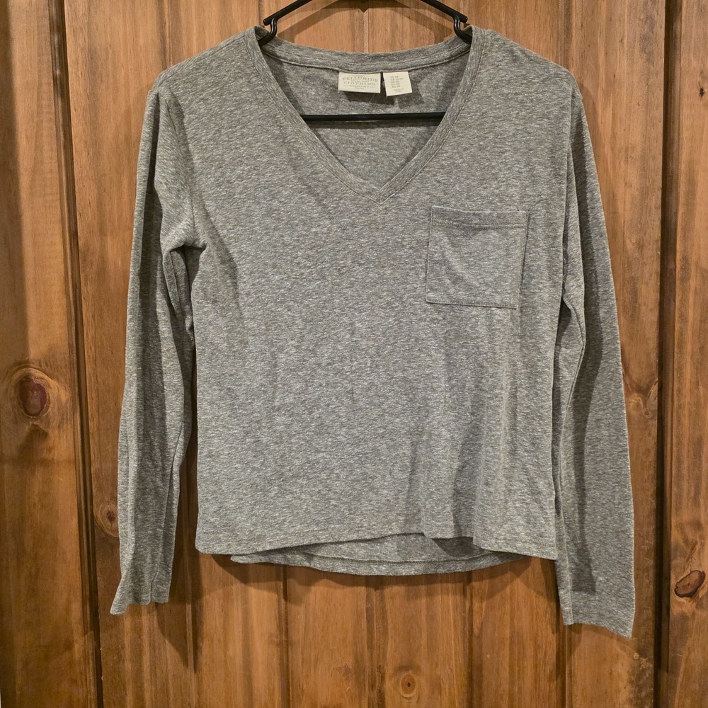 Telluride Clothing Co T-Shirt Womens Gray‎ XS Comfortable Casual Long Sleeve
